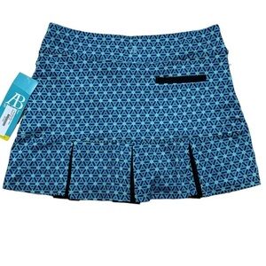 AB Allie Burke Sport Back Pleat Golf/Tennis/Pickle Ball Skort Geometric Print